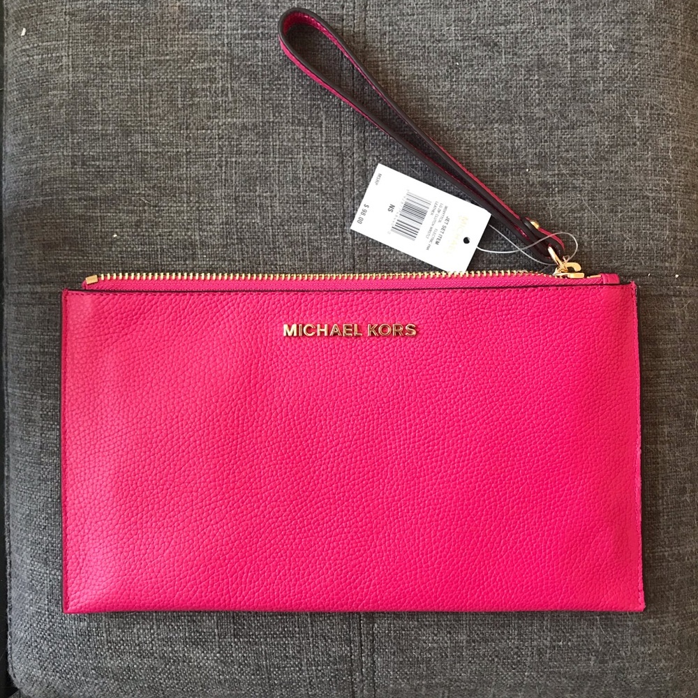 Michael Kors Jet Set Large ZIP Clutch Wristlet